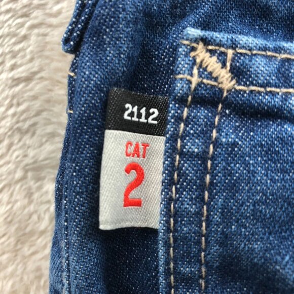 Carhartt Mens Cat 2 Work Jeans Size 38x30 Relaxed Flame Resistant Workwear 2112 - Picture 9 of 16